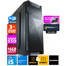 Intel Office PC - Intel Core i5 - 1TB NVME SSD - 16GB RAM - GTX 1660 - incluyendo Office Professional Plus 2021, Norton 360 y USB SD Card Reader