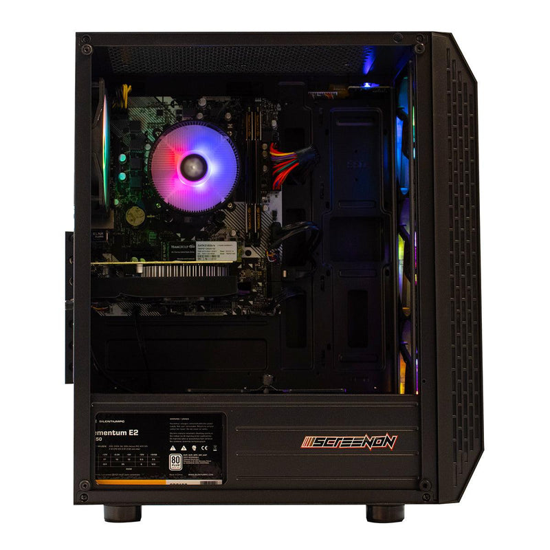 ScreenOn - AMD Ryzen 3 2200G Allround Game Computer / Gaming PC - Geforce GTX 1050 Ti 4GB - 8GB 2666 RAM + 240GB SSD - ScreenOn