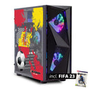 ScreenON - FIFA 23 Gaming PC Set + gratis FIFA 23 game cadeau – Spanje edition - (GamePC.FF23-V1104124 + 24 Inch Monitor + Toetsenbord + Muis + Game controller) - ScreenOn