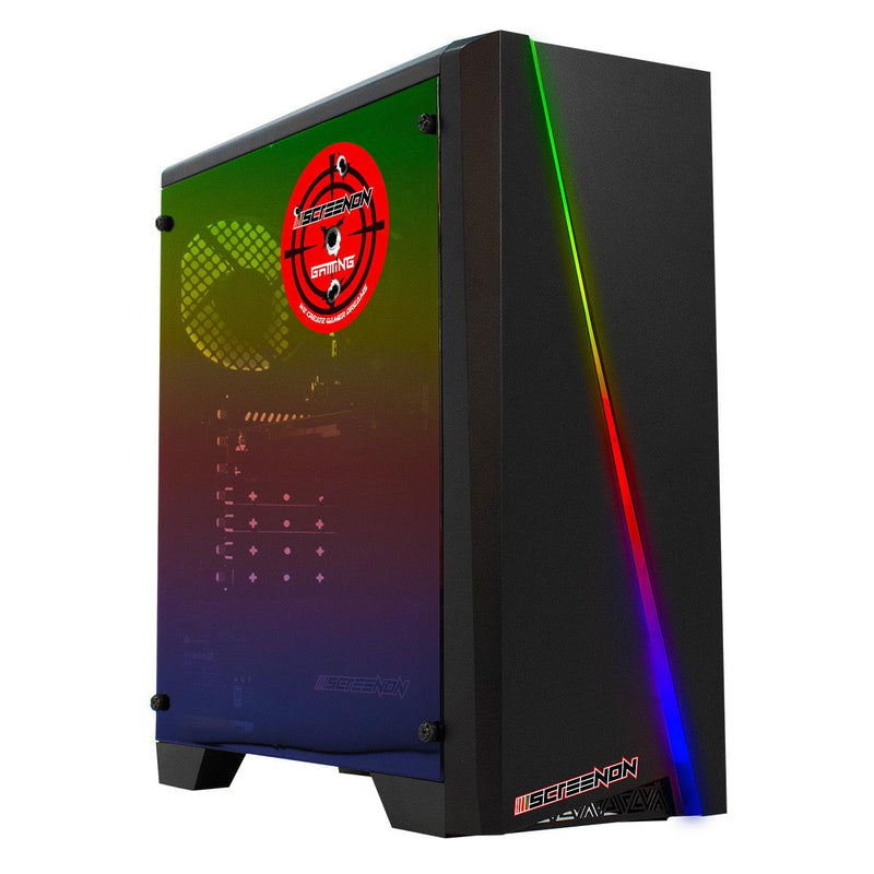 ScreenON - Intel Core i3 - 480GB M.2 SSD - RX 550 2GB - GamePC.X51295 - WiFi - ScreenOn