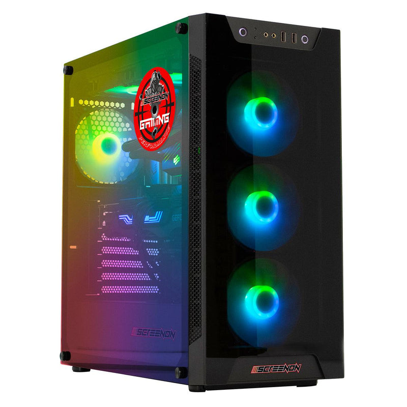 ScreenON - Night Shark - Ryzen 5 - 480GB M.2 SSD - RTX 3060 - GamePC.V45375 - WiFi - ScreenOn