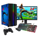 ScreenOn NL - Gaming PC SET | Intel Core i5 | RTX 3060 | RAM 16GB | SSD 512GB | WiFi | + 24 Inch Monitor + Toetsenbord + Muis + Controller | Desktop Computer voor Business & Multimedia H32514 - ScreenOn