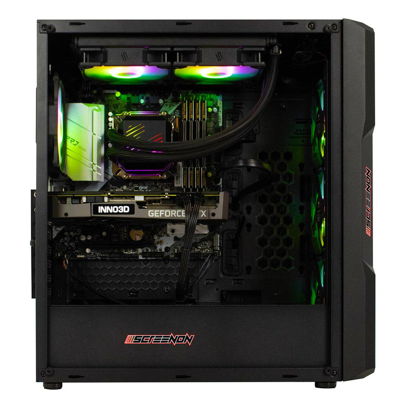 ScreenON - Ryzen 5 5600X - 512GB M.2 SSD + 1TB HDD - RTX-3060 - GamePC.V56076 - WiFi - ScreenOn